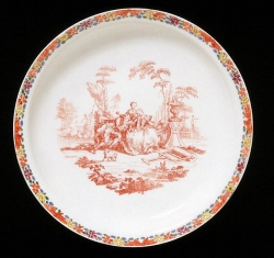 orange printed plate