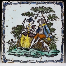 color printed tile