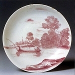 red printed plate