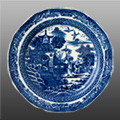 underglaze single color printing on earthenware and stoneware 1780-1820