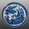underglaze printing on porcelain 1750-1800